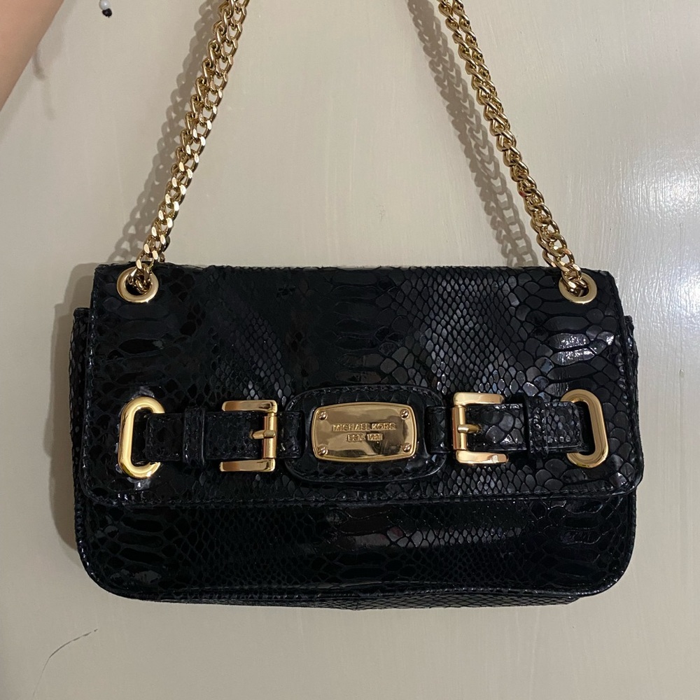 Michael Kors Back lizard leather crossbody